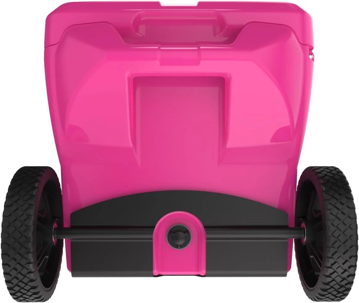 Maluna 40 Quart Wheeled Hard Cooler| Rotomolded | Insulated Portable Ice Chest Box for Drinks, Beverages, Beach, Camping, Picnic, Hunting, Fishing, Boating | Made in USA