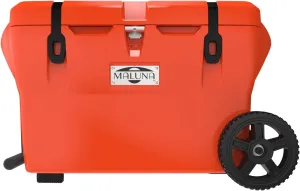 Maluna 50 Quart Wheeled Hard Cooler| Rotomolded | Insulated Portable Ice Chest Box for Drinks, Beverages, Beach, Camping, Picnic, Hunting, Fishing, Boating | Made in USA