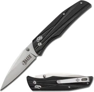 Manual Folding Knife w/Rapid Lock - Traverse - Fine Edge Wharncliffe Blade, D2 Steel, Ball Bearing Pivot, G10 Handle w/Deep Carry Pocket Clip, EDC, ET-FDR009