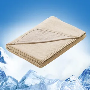 Marchpower Cooling Blanket for Hot Sleepers Kids, Arc-Chill Cool Throw Blanket with Double-Sided Design, Japanese Cooling Fiber Absorbs Body Heat, Lightweight Soft Blanket for Baby Sleeping Travel