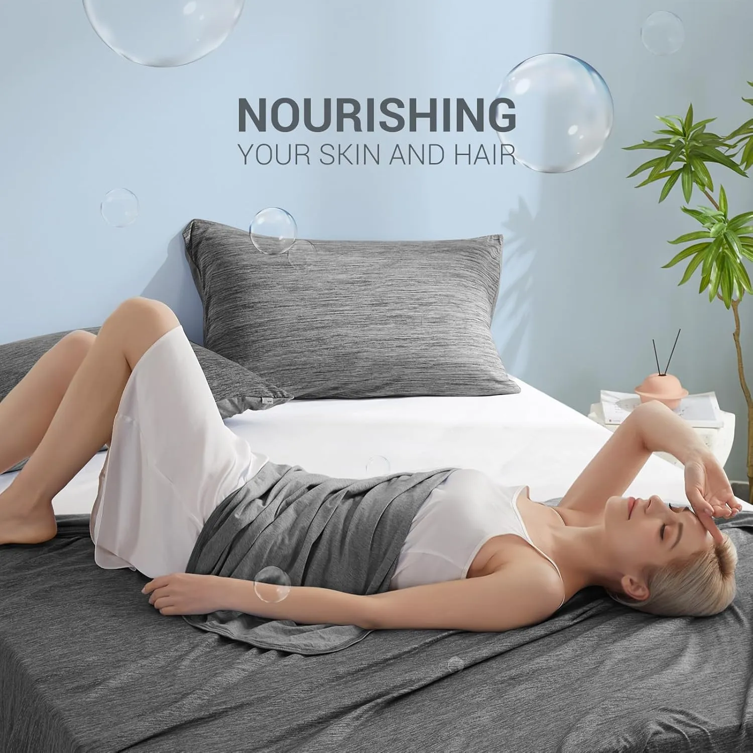 Marchpower Cooling Blanket for Hot Sleepers King Size, Arc-Chill Cooling Blanket with Double-Sided Design, Japanese Cooling Fiber Absorbs Body Heat, Lightweight Soft Cold Blankets for Sleeping Summer