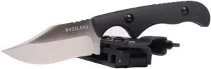 MASALONG kni232 EDC 9Cr14MOV Hard Stainless Steel knife Camping Fixed-Blade Knives (Butcher Knife B)