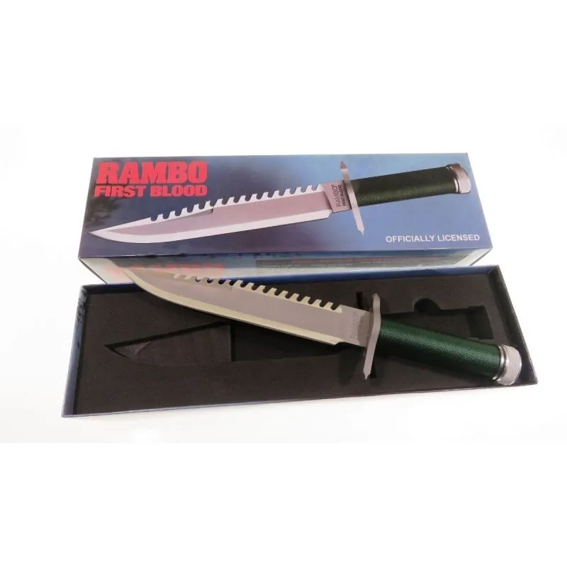 Master Cutlery Rambo First Blood Standard Edition Fixed Knife 14" Overall Sawback RB9292