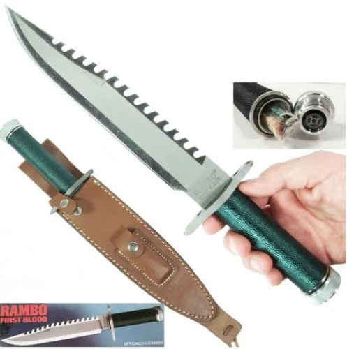 Master Cutlery Rambo First Blood Standard Edition Fixed Knife 14" Overall Sawback RB9292