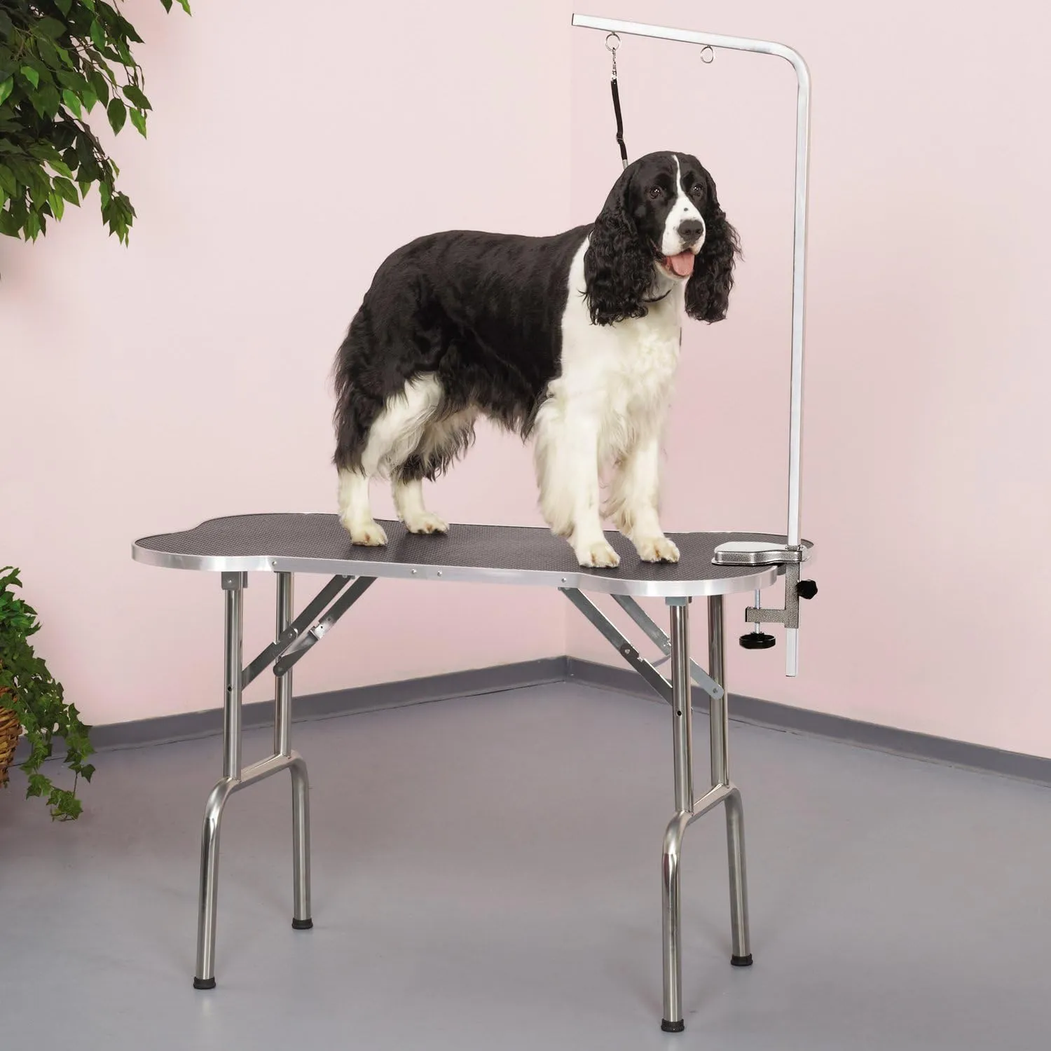 Master Equipment Bone Shaped Folding Table 45In Black