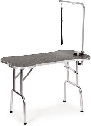 Master Equipment Bone Shaped Folding Table 45In Black
