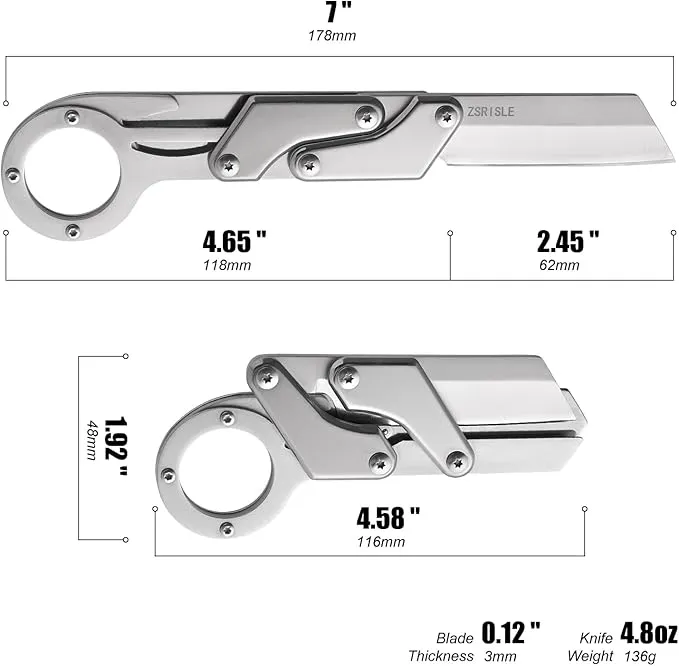 Mechanical folding EDC Knife