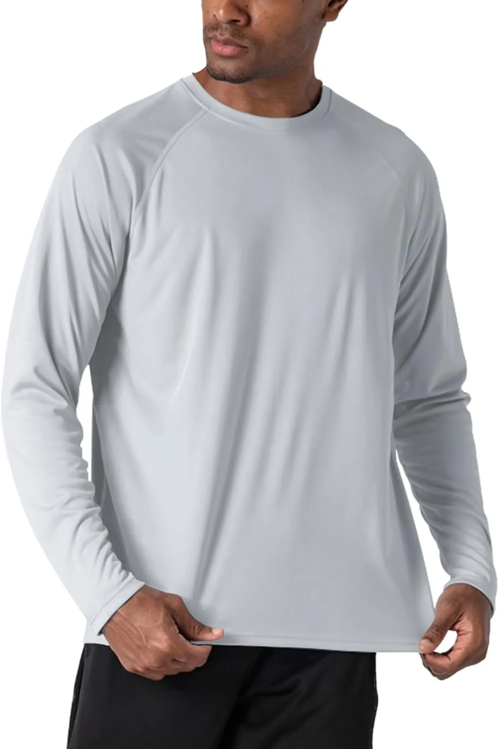 Men's UPF 50  Rash Guard Long Sleeve Shirts Sun Protection SPF UV Lightweight Swim T-Shirts