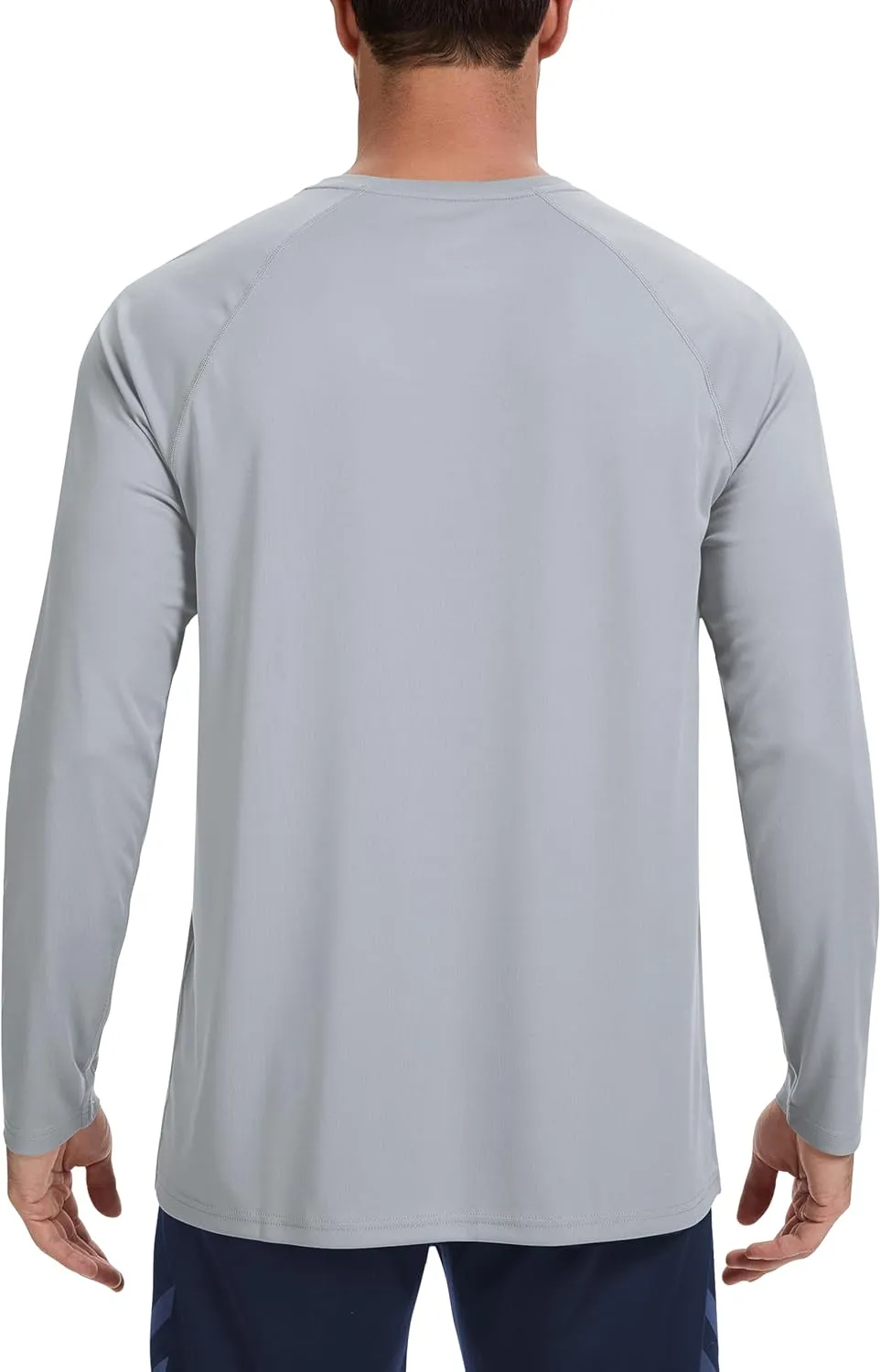 Men's UPF 50  Rash Guard Long Sleeve Shirts Sun Protection SPF UV Lightweight Swim T-Shirts
