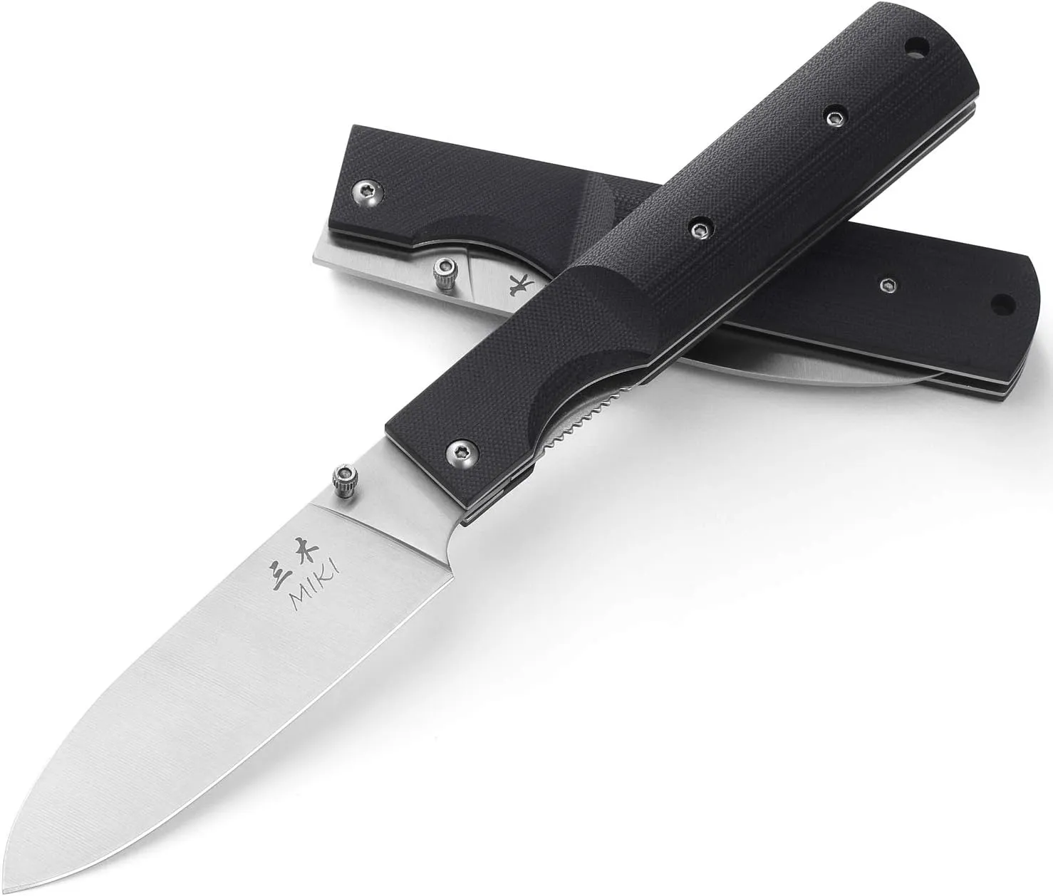 Miki 440A Stainless Steel Blade G10 Handle Japanese Kitchen Chef Folding Pocket Knife for Outdoor Camping Cooking