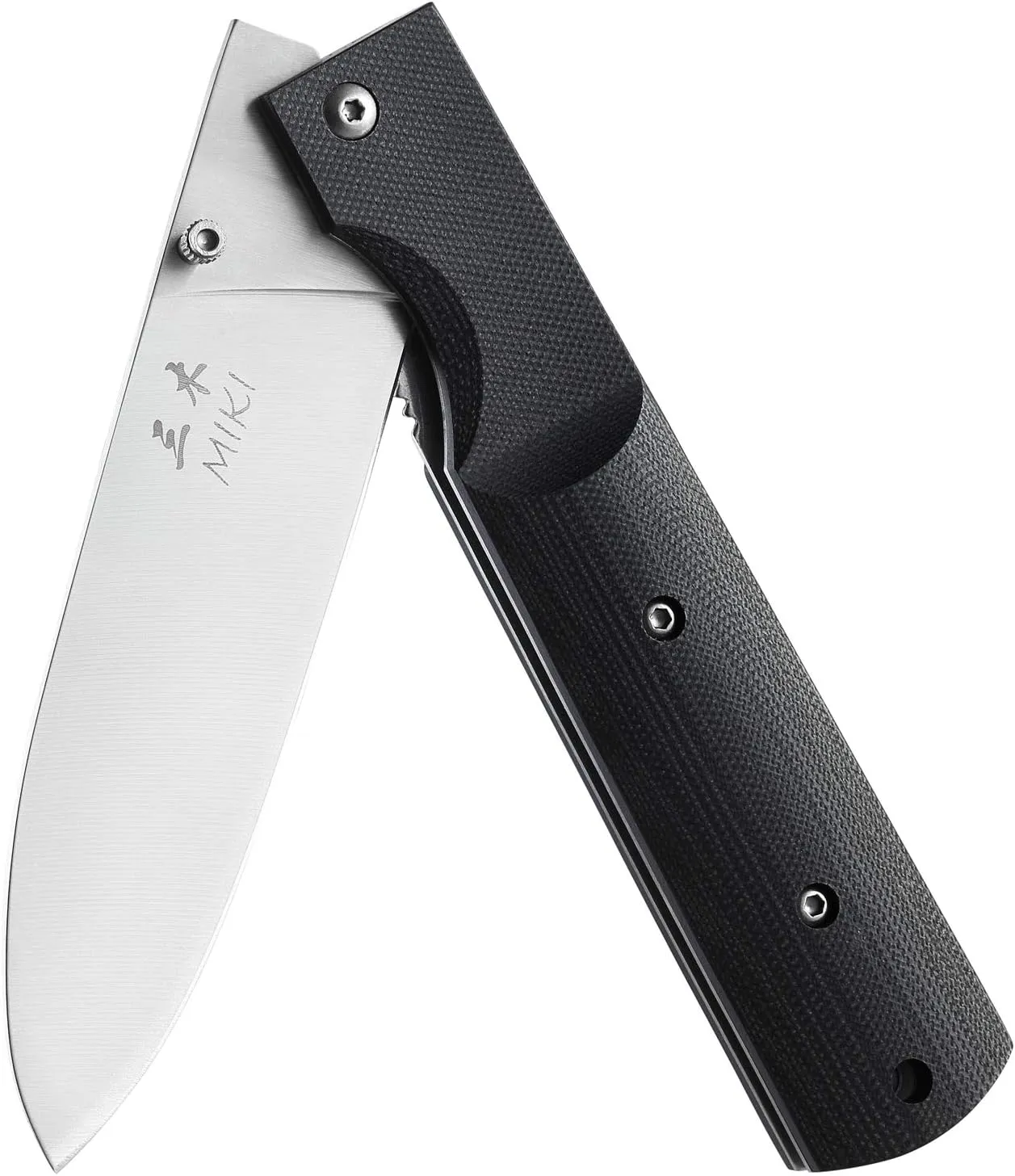 Miki 440A Stainless Steel Blade G10 Handle Japanese Kitchen Chef Folding Pocket Knife for Outdoor Camping Cooking