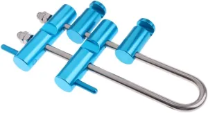 Milageto Aluminum Long Friction Rack Descender for Climbing Mountaineering Gear