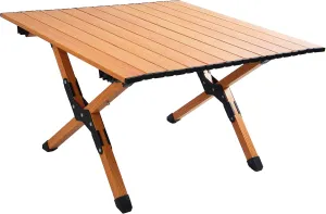 Millies Portable Roll-Up Aluminum Picnic Table – Folding X-Frame Camping Table for Outdoor, Beach, Garden, and Travel