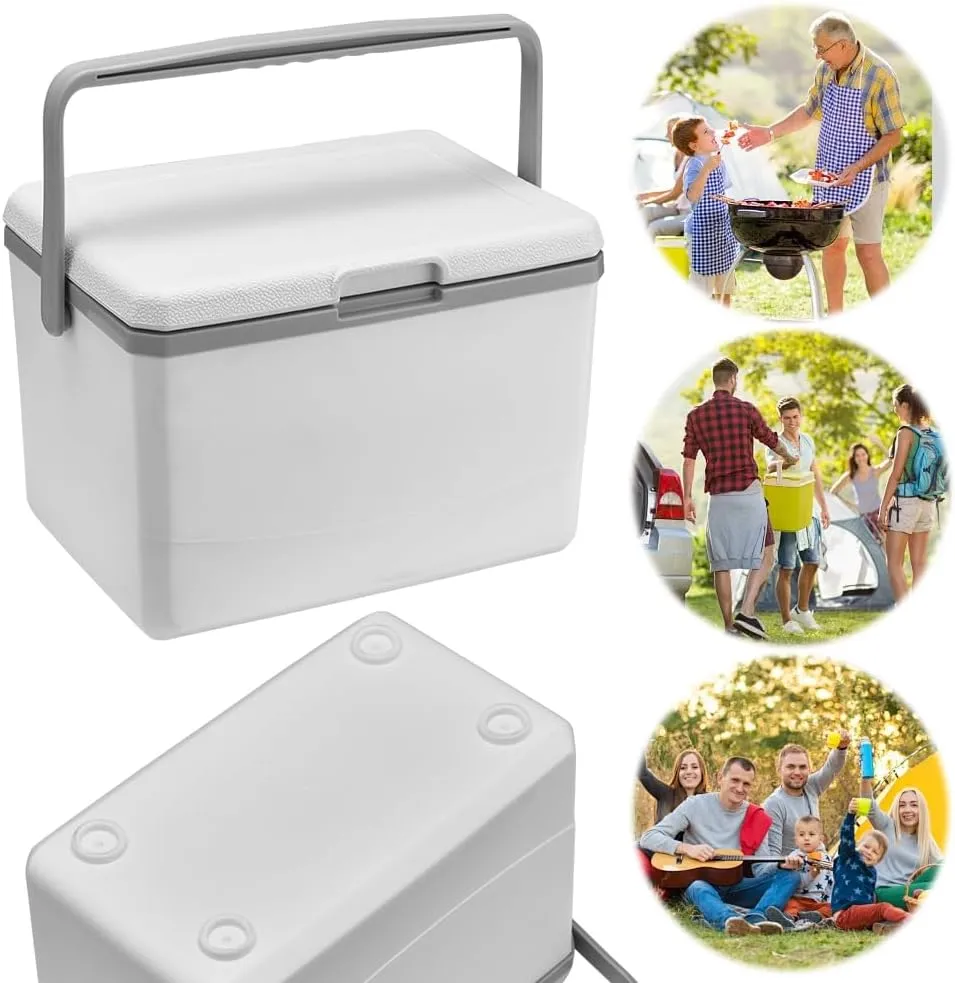 Mini Insulated Hard Cooler Lunch Box, 5 Quart Small Cooler with Handle, Portable Ice Retention Cooler Lunch Boxes for Camping, Picnic, Beach