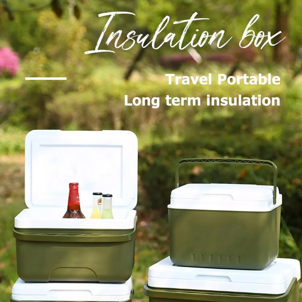 Mini Insulated Hard Cooler Lunch Box, 5 Quart Small Cooler with Handle, Portable Ice Retention Cooler Lunch Boxes for Camping, Picnic, Beach