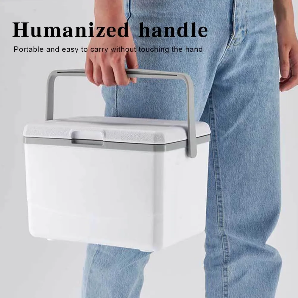 Mini Insulated Hard Cooler Lunch Box, 5 Quart Small Cooler with Handle, Portable Ice Retention Cooler Lunch Boxes for Camping, Picnic, Beach