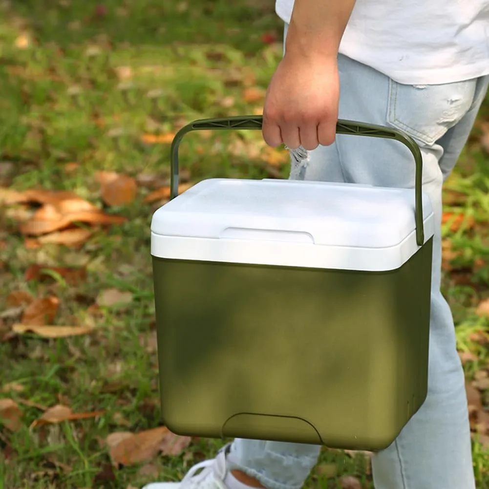 Mini Insulated Hard Cooler Lunch Box, 5 Quart Small Cooler with Handle, Portable Ice Retention Cooler Lunch Boxes for Camping, Picnic, Beach