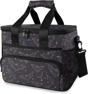 MNSRUU Cooler Bag Gothic Skull Rose Soft Cooler Bag Insulated Lunch Totes Picnic Bag Beach Cooler Lunch Box Container with Adjustable Shoulder Strap