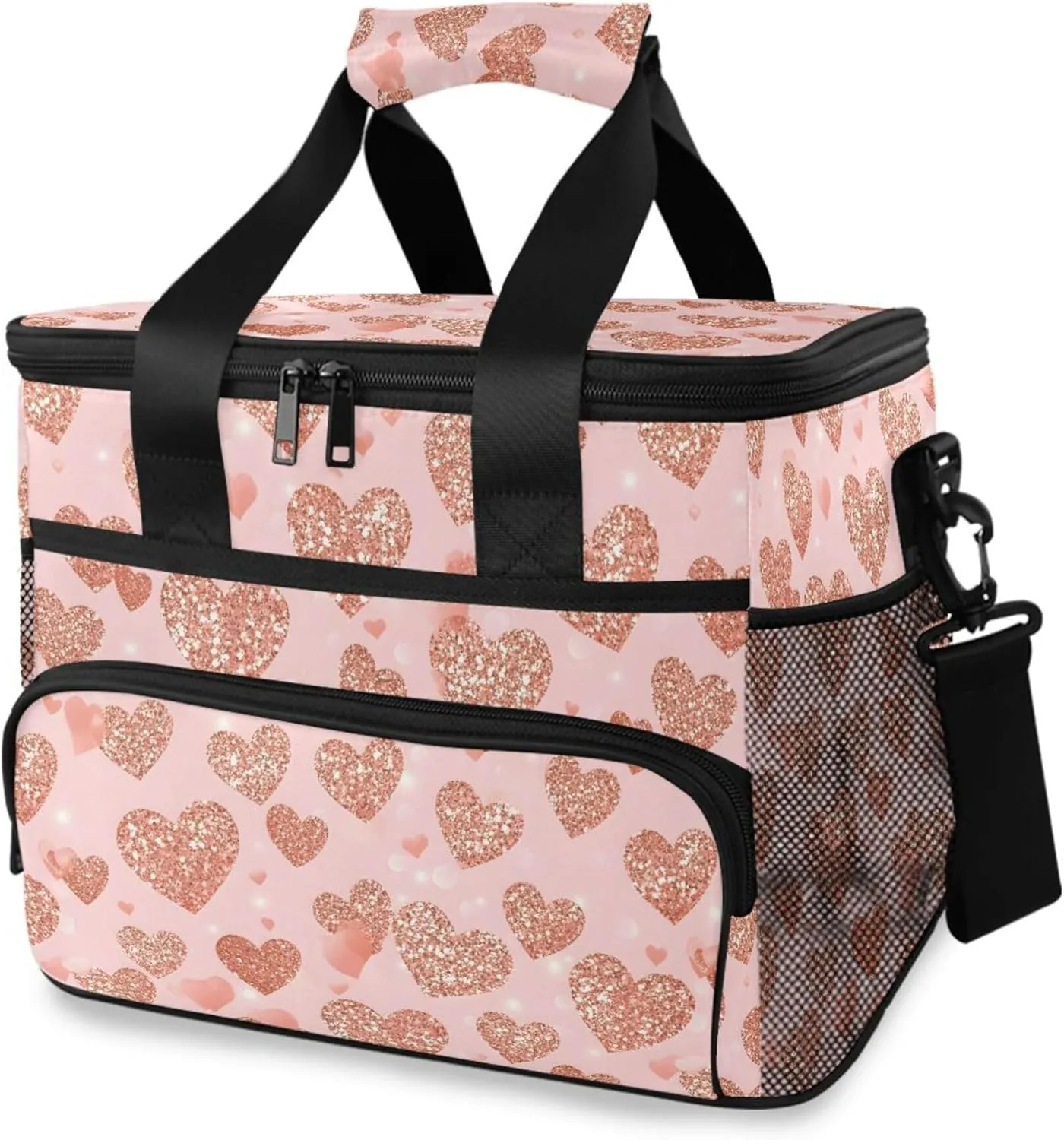 MNSRUU Cooler Bag Retro Ethnic Soft Cooler Bag Insulated Lunch Totes Picnic Bag Beach Cooler Lunch Box Container with Adjustable Shoulder Strap