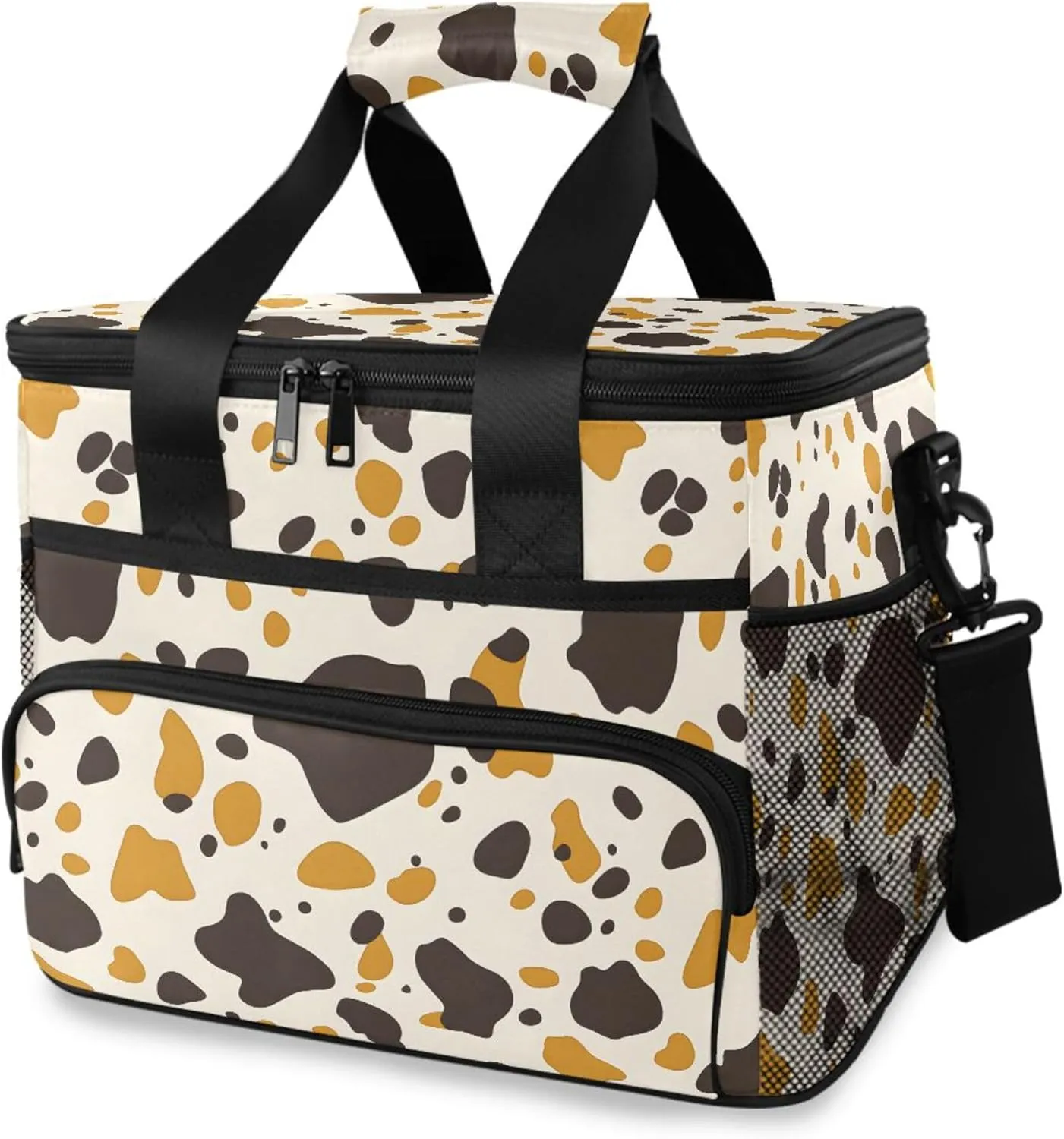 MNSRUU Cooler Bag Retro Ethnic Soft Cooler Bag Insulated Lunch Totes Picnic Bag Beach Cooler Lunch Box Container with Adjustable Shoulder Strap