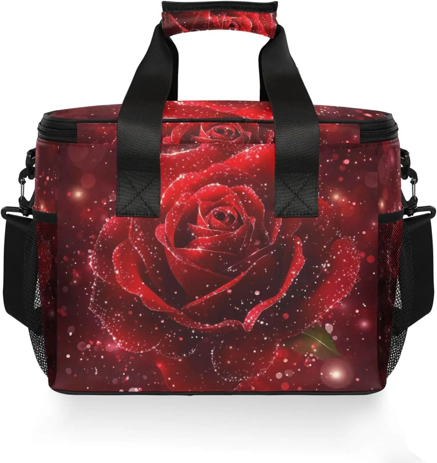 MNSRUU Cooler Bag Skull and Sunflower Soft Cooler Bag Insulated Lunch Totes Picnic Bag Beach Cooler Lunch Box Container with Adjustable Shoulder Strap