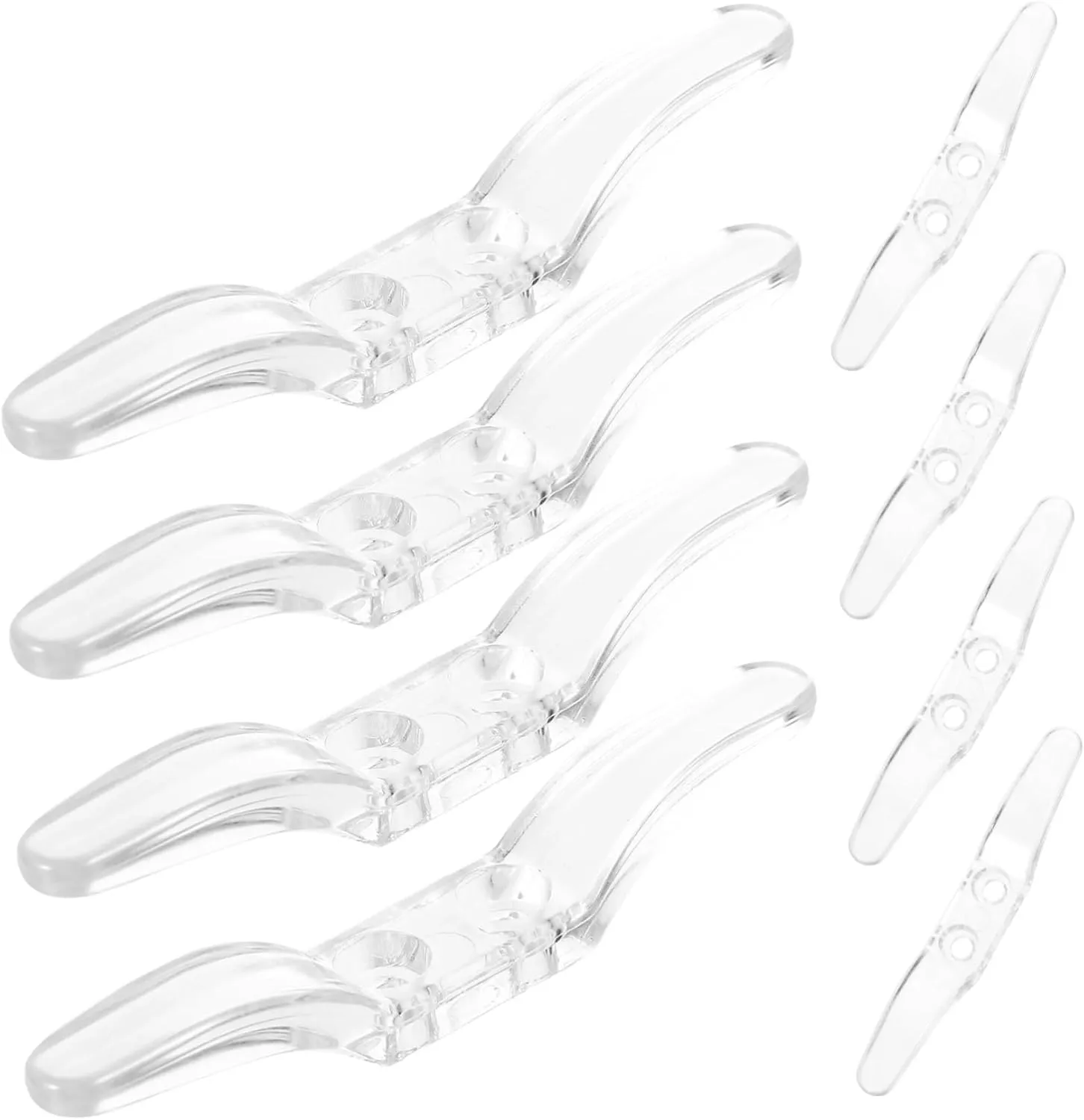 Mobestech 4sets Blinds Cord Holder Appliance Cord Winder Safety Rope Cleats Blind Replacement Cleats Window Accessory 8pcs*4