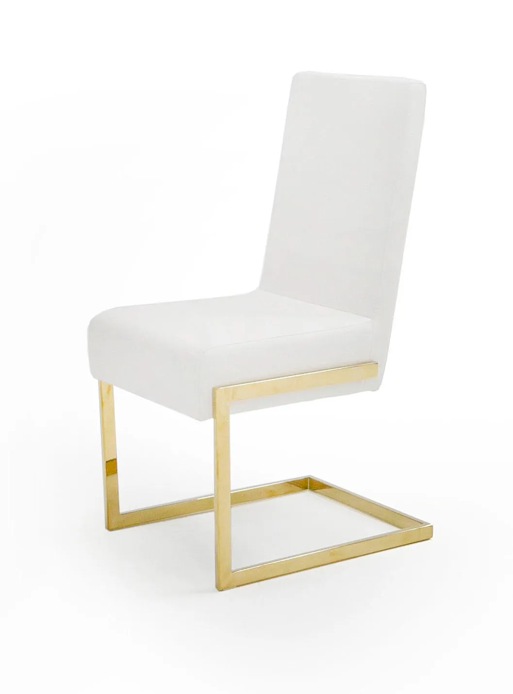 Modrest Batavia - Modern White & Gold Dining Chair (Set of 2)