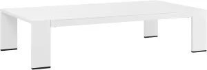 Modway Tahoe Aluminum Outdoor Patio Coffee Table in White