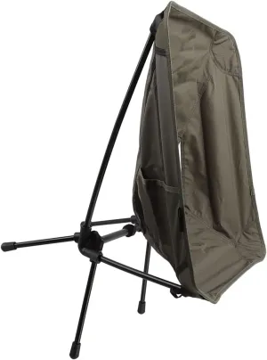 Moon Chair Folding Lightweight Aluminum Alloy and Oxford Cloth Low Back Camping Chair for Outdoor Beach Fishing Green (Green)