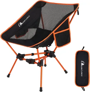 MOON LENCE Portable Camping Chair Backpacking Chair - The 4th Generation Ultralight Folding Chair - Compact, Lightweight Foldable Chairs for Hiking Mountaineering, Beach