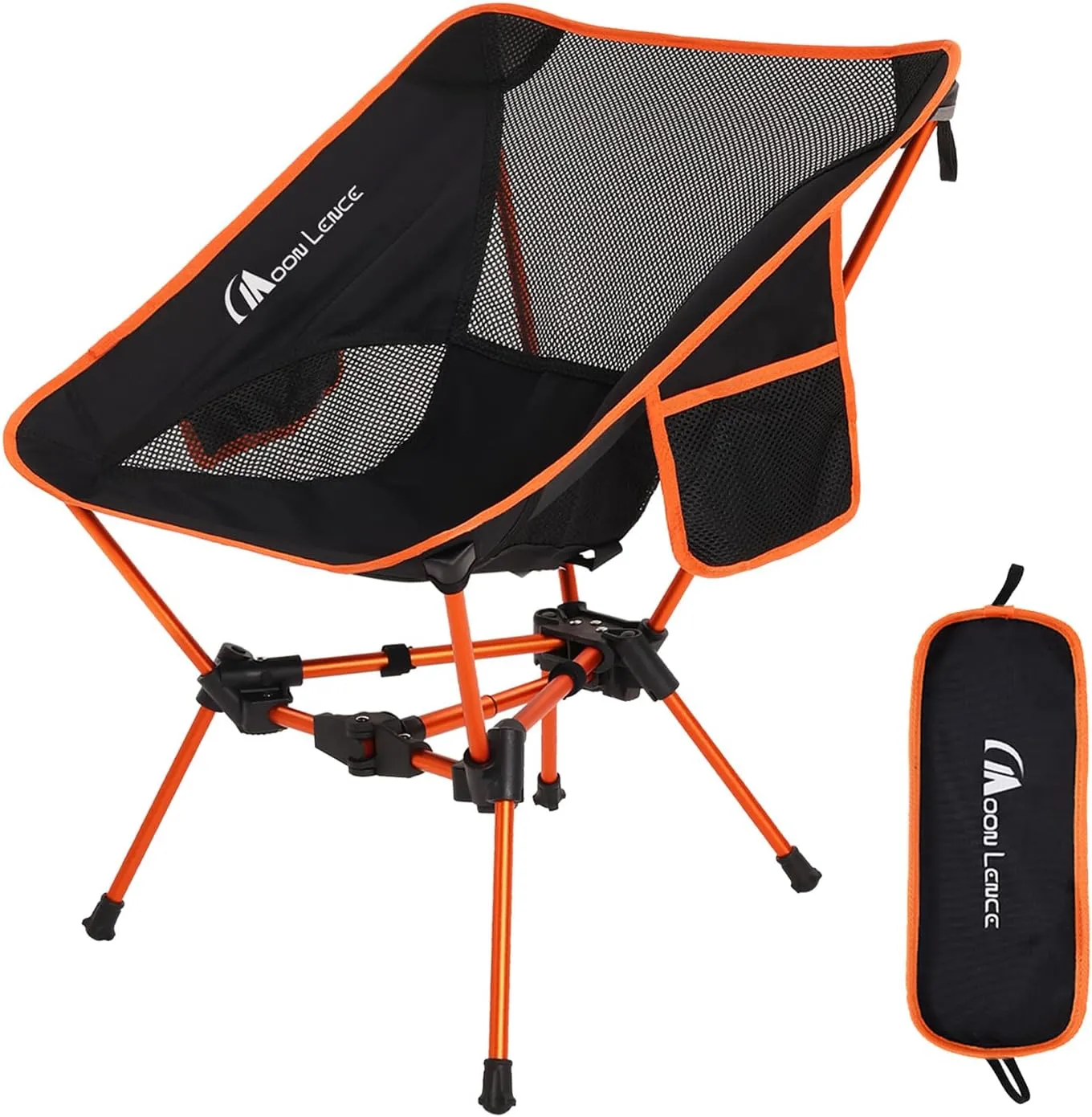 MOON LENCE Portable Camping Chair Backpacking Chair - The 4th Generation Ultralight Folding Chair - Compact, Lightweight Foldable Chairs for Hiking Mountaineering, Beach