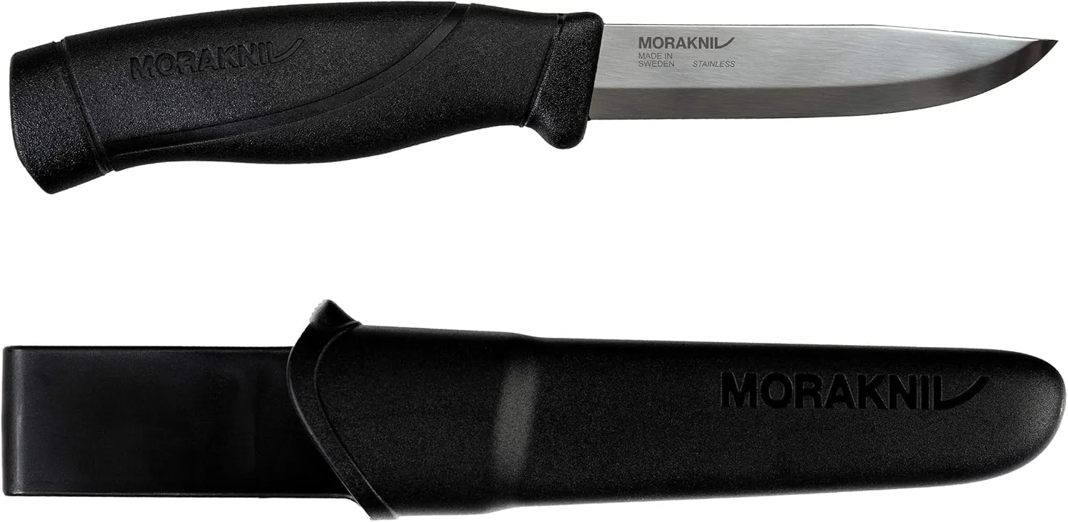 Morakniv Companion Heavy Duty Knife with Stainless Steel Blade, 4.1-inch