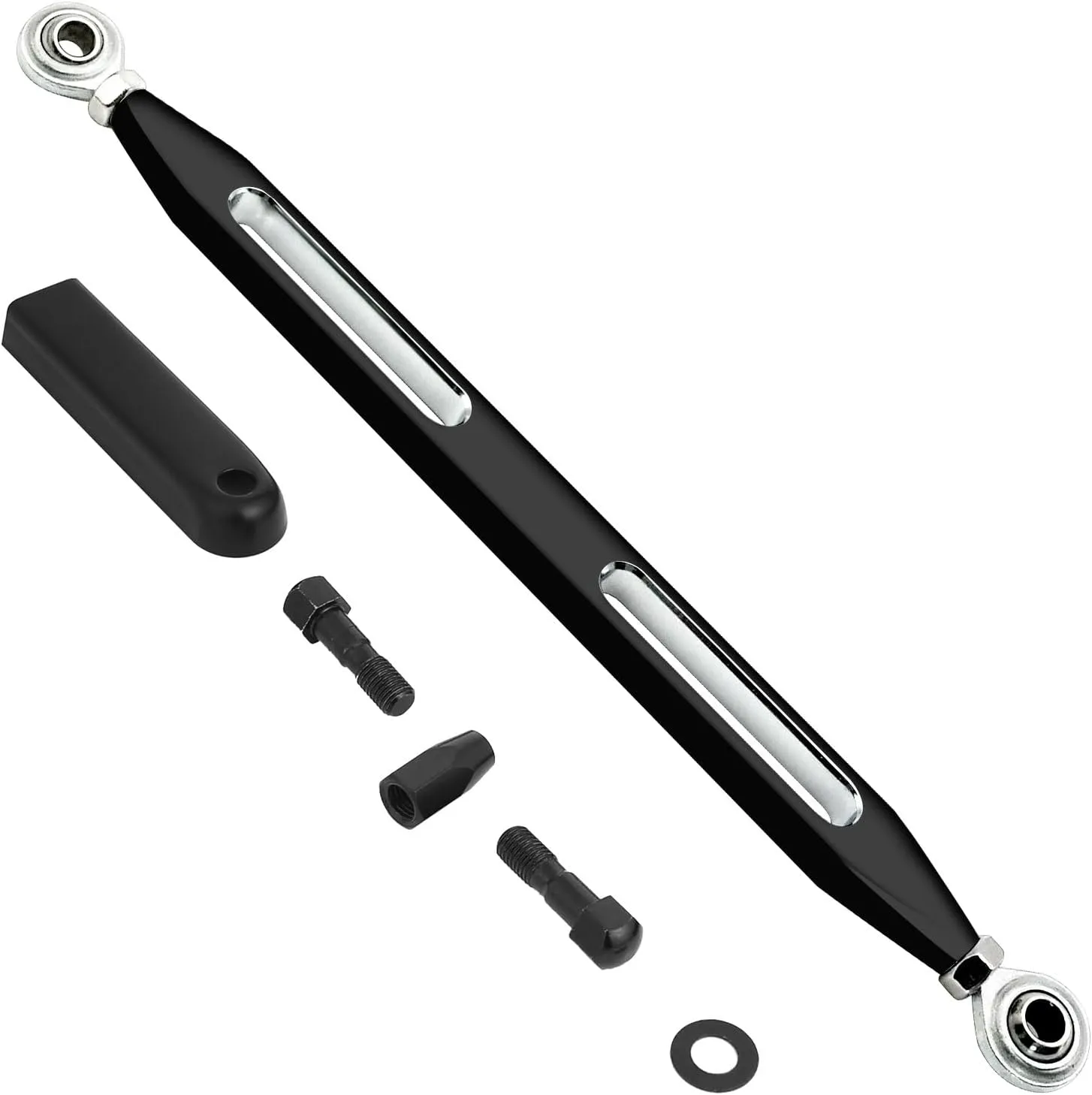 Motorcycle Shift Linkage Compatible for Harley Davidson Street Glide Road Glide Road King Dyna Fatboy Softail Electra Glide 1986-2024, Black, AIL021BLK