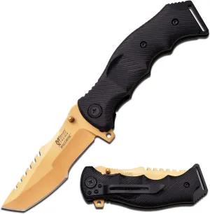 MTech USA Xtreme MX-A805 Series Spring Assist Folding Knife, Tanto Blade, 5-Inch Closed
