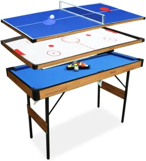 Multi Combo Game Table，Hockey, Foosballwith Soccer, Pool Table, Table Tennis Table for Home, Game Room