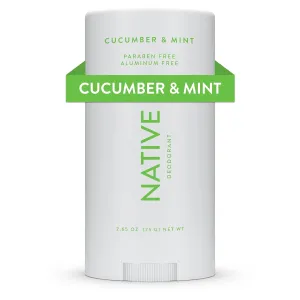 Native Deodorant Contains Naturally Derived Ingredients, 72 Hour Odor Control | Deodorant for Women and Men, Aluminum Free with Baking Soda, Coconut Oil and Shea Butter | Cucumber & Mint