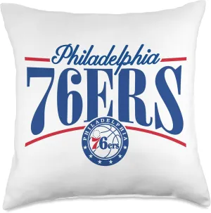 NBA - Philadelphia 76ers Logo Arch Sixers Blue And Red Throw Pillow