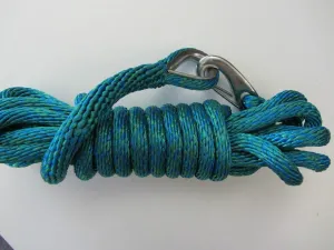 New England Ropes Utility/Dock/Mooring LINE Rope - Teal- 20 Foot Length