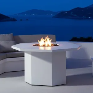 Octo Dining Fire Table (Tabletop) - Aluminum