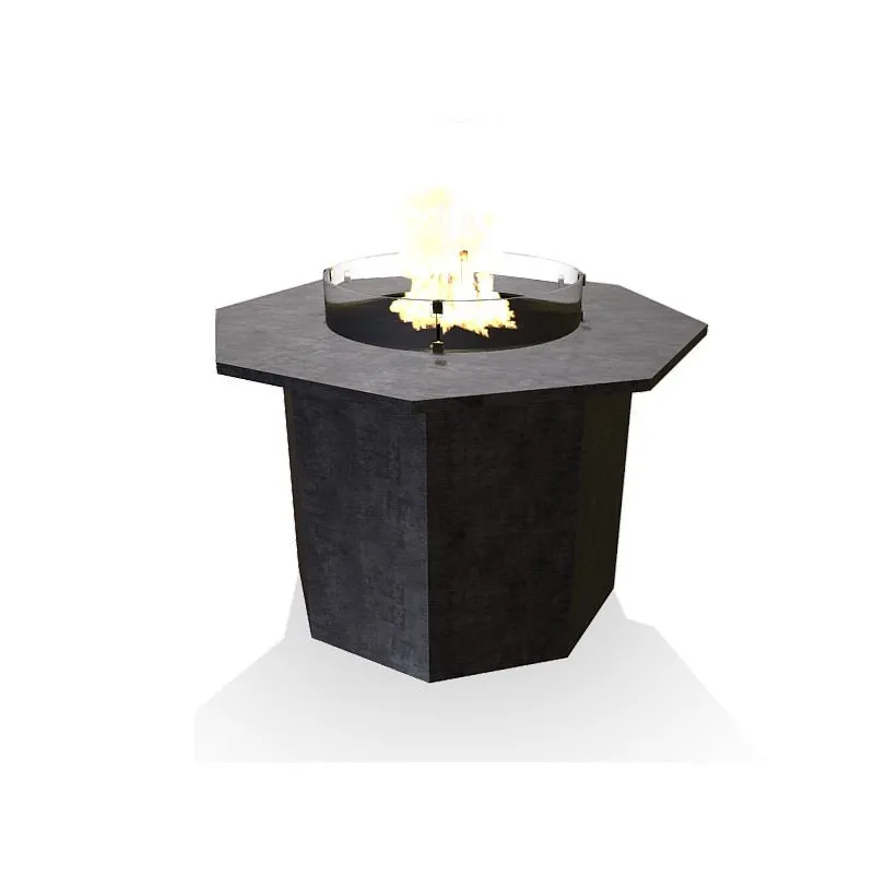 Octo Dining Fire Table (Tabletop) - Aluminum
