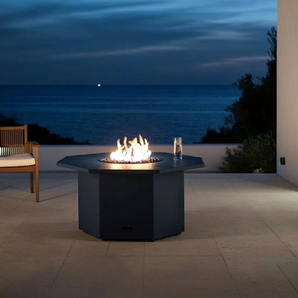 Octo Dining Fire Table (Tabletop) - Aluminum