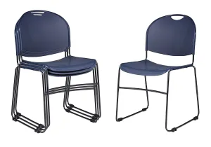OEF Furnishings Plastic Stack Chair, Blue