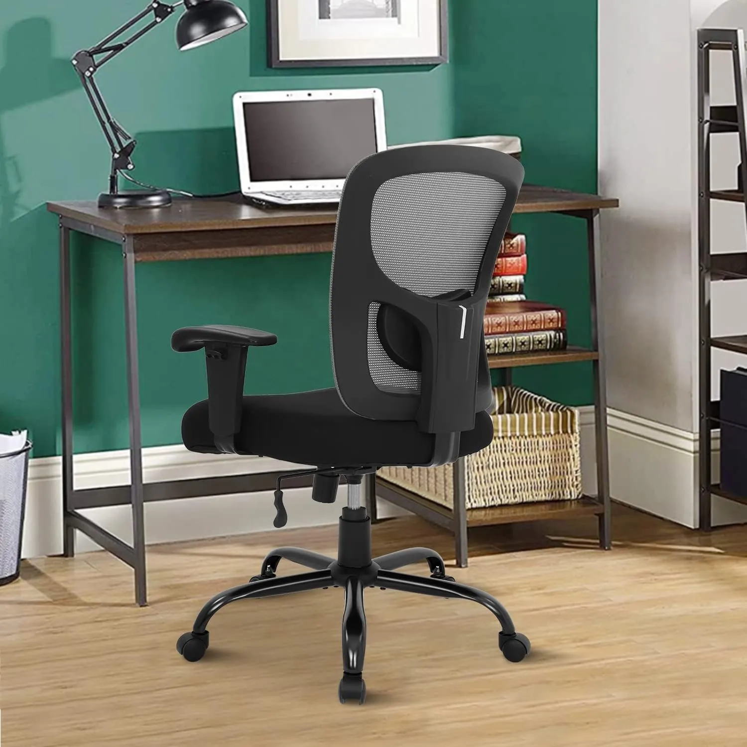 Office Chairs, Office Chair, Desk Chair with Lumbar Support, Home Office Desk Chairs with Adjustable Height, Desk Chairs with Wheels, 400LBS Load - Bearing Capacity, Computer Chairs for Adults, Mesh O