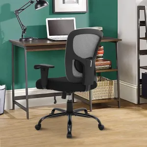 Office Chairs, Office Chair, Desk Chair with Lumbar Support, Home Office Desk Chairs with Adjustable Height, Desk Chairs with Wheels, 400LBS Load - Bearing Capacity, Computer Chairs for Adults, Mesh O