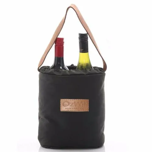Oilskin Twin Insulated Wine bottle Cooler