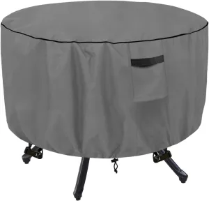 okcool Round Patio Table Cover, 100% Waterproof Round Outdoor Furniture Covers, UV Resistant 600D Tough Canvas (50" Dia x 23" H),Grey
