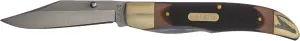 Old Timer 223OT Pioneer 7.2in Stainless Steel Traditional Lockblade Folding Pocket Knife with 3.1in Clip Point Blade, Sawcut Handle, and Convenient Size for EDC, Hunting, Camping, and Outdoors Hunting