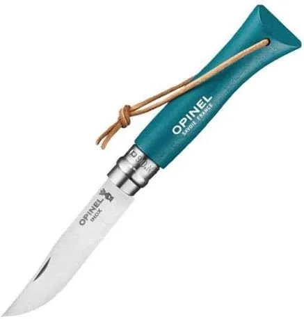 Opinel No.6 Colorama - Stainless Steel Everyday Carry Folding Pocket Knife with Safety Ring