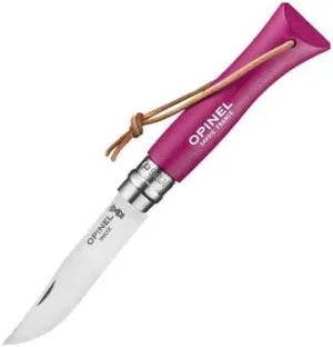 Opinel No.6 Colorama - Stainless Steel Everyday Carry Folding Pocket Knife with Safety Ring