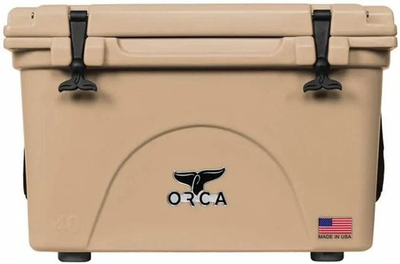 ORCA 40 Quart Hard Sided Cooler | Durable Insulated & Leakproof Ice Chest, Industry Leading Ice Retention, Keeps Drinks Cold for Up to 8 Days